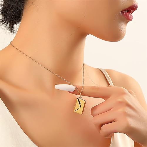 OURANEST™  - ENVELOPE LOVE LETTER PENDANT NECKLACE