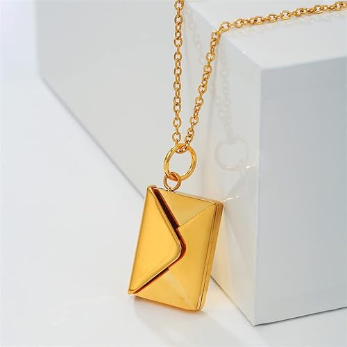 OURANEST™  - ENVELOPE LOVE LETTER PENDANT NECKLACE